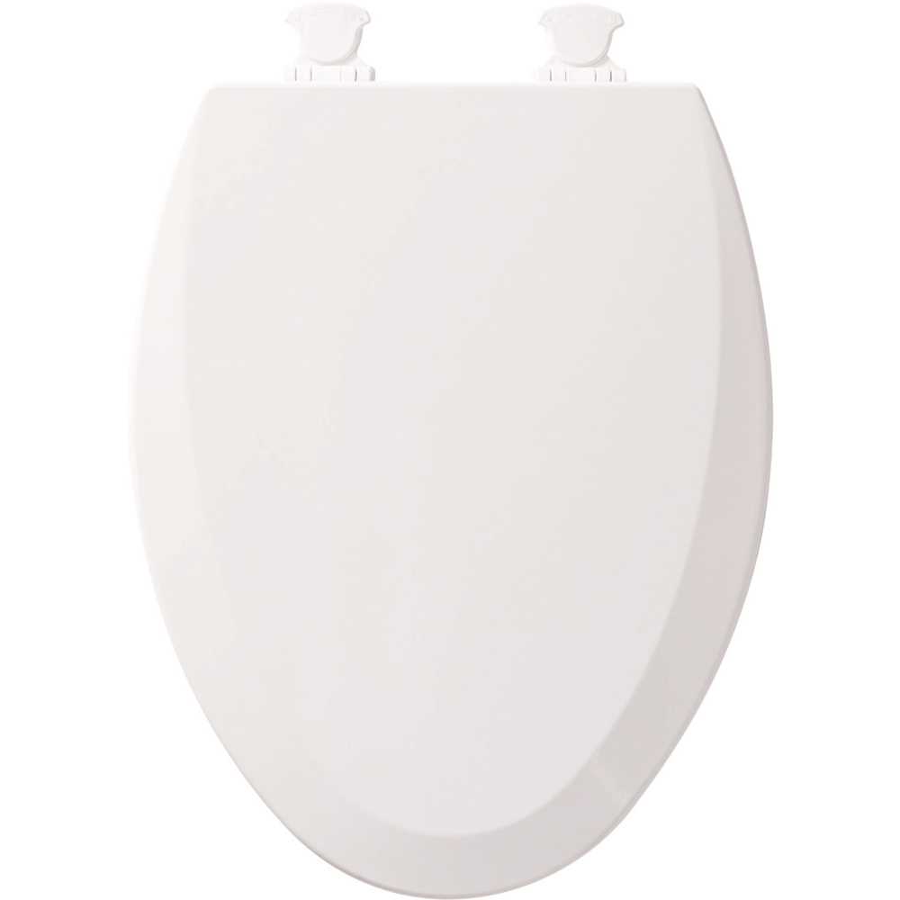 Bemis Residential Molded Wood Toilet Seat, White, Elongated photo 2