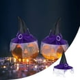 thumbnail image 4 of Xfvqtps Halloween Witch Hat Mesh Buckle Decor Halloween Spire Hats for Party Accessory Purple, 4 of 7