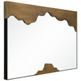 thumbnail image 5 of "Antique Gold Edge Tear Rectangular Wall Mirror",24"x36" Mirror Featuring a Brushed Antique Gold Iron Frame with Unique Edge Tear Design Accent, 5 of 12