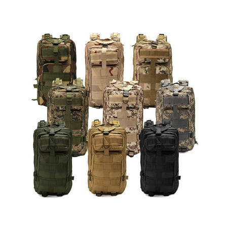 30L Military Tactical Backpack Small Rucksacks Hiking Bag Outdoor Trekking Camping Tactical Molle Pack Men Tactical Combat Travel (Best Small Molle Backpack)