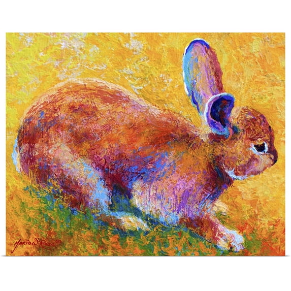 Great BIG Canvas | Rolled Marion Rose Poster Print entitled Cottontail I