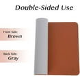 thumbnail image 3 of Large Dual Sided Desk Pad/Mat for Office and Home, 31.5" x 15.7" Waterproof PU Leather Desk Blotter, Laptop Desk and Writing Pad, 3 of 5