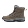 thumbnail image 3 of LASUDRAA Men's Hiking Boots Snow Boots Comfortable Anti-Slip Outdoor Walking Shoes Warm Faux Fur Lining, 3 of 9