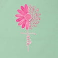 thumbnail image 5 of Wild Bobby, Faith Pink Ribbon Sunflower, Breast Cancer Awareness, Women Racerback Tank Top, Mint, Small, 5 of 5