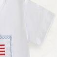 thumbnail image 4 of Toddler Boy 4th Of July Outfit Boys Independence Day Clothing Sets Flag Embroidery T-Shirt Shorts Set, 4 of 6