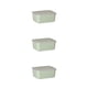 thumbnail image 2 of Injueey Contenedor de plástico de calidad alimentaria con tapa transparente: seguridad y frescura Contenedores fáciles de ubicar Verde 1 Type1 NO1, 2 of 6