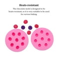 thumbnail image 3 of Wosthever Molde de Chocolate Flexible reutilizable reemplazo lindo DIY forma de fruta cubo de hielo pastel galleta molde cocina moldes frambuesa Type2 NO2, 3 of 6