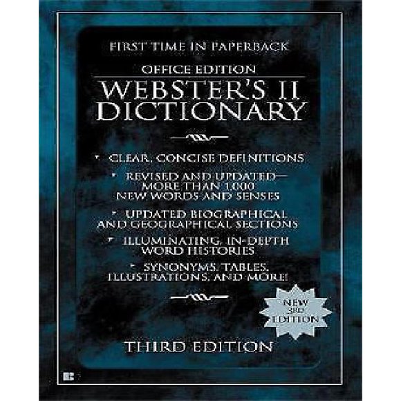 Dictionnaire Webster'S II, 3e Édition