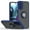 Blue, variant on For Motorola Moto G 5G 2022 Impact Metal Ring Holder Stand Magnetic Car Mount Protective Hybrid Case Cover Blue
