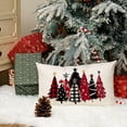 thumbnail image 5 of Christmas Pillow Cover 12X20 Inch Watercolor Christmas Tree Stars Decoration Holiday Farmhouse Winter Pillow Case for Sofa Couch Decor AA651-12, 5 of 6