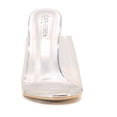 thumbnail image 3 of Cape Robbin Shoes Fusion Translucent Block High-Heel Mule Open Toe Sandal, 3 of 3