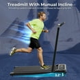 thumbnail image 4 of 3 in 1 Folding Treadmill, Walking Pad Treadmill with Handle and Incline, Under Desk Treadmill 2.5HP, 265 lbs Weight Capacity, Remote Control, 4 of 6