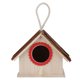 thumbnail image 1 of Casa para pájaros hecha a mano, nido para el hogar para pájaros de madera de gran tamaño y alta resistencia, 1 of 8