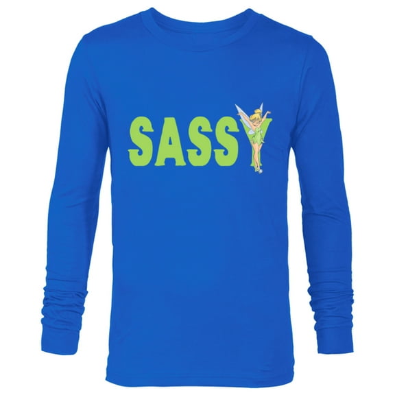 Disney Tinker Bell Sassy - Long Sleeve T-Shirt for Men - Customized-Royal