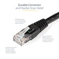 thumbnail image 3 of Cable Ethernet Cat6 de 100 pies, negro, de StarTech.com, 3 of 5