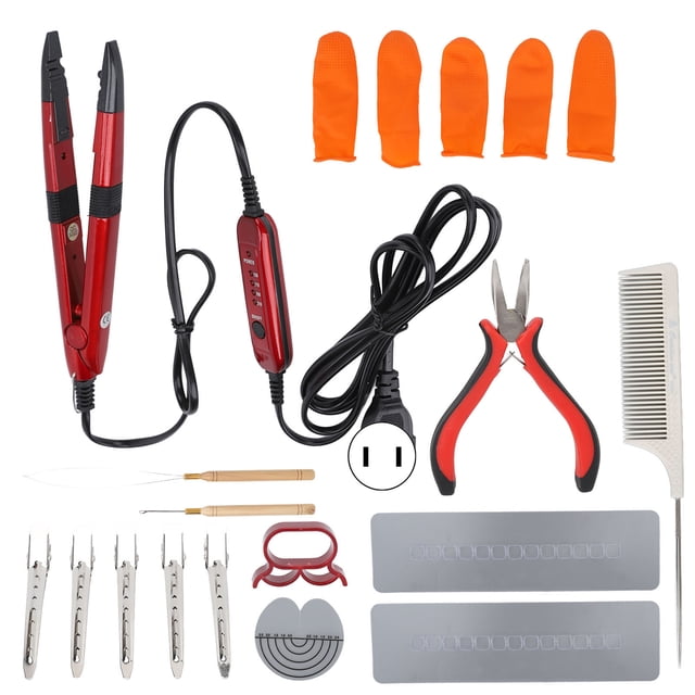 Iron Kit, Heat Resistance Connector 220 Degrees Celsius Small Notches For Hair Salon US Plug 110V