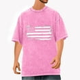 thumbnail image 2 of Men's Vintage Patriotic T-Shirt – Acid Wash American Flag Graphic Tee, Oversized Baggy Crewneck Short Sleeve Top for 4th of July & Summer 2025, 2 of 5