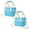 Blue 2PC, variant on Multifunction Drink Carrier Caddy with Shoulder Strap Thermal Insulation Beverage Tote Bag Family Size 4 Compartment Adjustable Fits Large & Small Drinks Non-