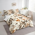 thumbnail image 3 of Castle Fairy Boys Girls Flying Butterflies Bedding Comforter Set 7 Pieces,Autumn Branches Leaves Full Bedding Set Lightweight,Retro Vintage Aesthetic Fitted Sheet Flat Sheet,Microfiber Bedroom Decor, 3 of 8
