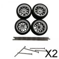 thumbnail image 1 of 2x4 Piezas Ruedas Y Neumáticos De Coche RC Accesorios De Coche De Aleación RC Para Escala 1/64 DIY Argent Style A, 1 of 8