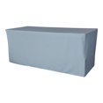 thumbnail image 1 of TCpop-fit-72x30x30-BlueLgtP18 2.23 lbs Polyester Poplin Fitted Tablecloth, Light Blue, 1 of 1
