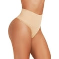 thumbnail image 2 of Seamless Thong Shapewear for Women Tummy Control Body Shaper Underwear High Waist Shaping Panties Girdle, 2 of 5