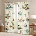 thumbnail image 2 of jejeloiu Cute Cartoon Duck Black Out Curtains,Watercolor Ink Painting Curtains Pack of 2 (42x63 Each),Rustic Farm Animal Bedroom Curtains For Girls Teens,Super Cozy Room Decor, 2 of 6