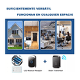 thumbnail image 4 of Timbre Inalámbrico Impermeable Con Luz Led con 1 Transmisor y 1 Receptor Malubero Negro, 4 of 4