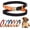 black, variant on Personalized Dog Collars Custom with Name & Pattern Adjustable Nylon Leather Collar with Metal Buckle for Small Medium Large Dogs Engraved Phone Number Lightweight & Comfortable Scratch-Proof