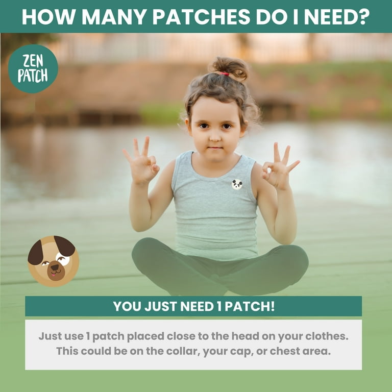 NATPAT BuzzPatch Zen Patch Mood Calming Stickers for Kids and Adults (24  Pack) – The Natural Patch - Chemical and Drug Free, Mood Support for