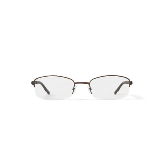 Oscar Women's OSL707 Oval Prescription Eyeglasses with Case, Brown