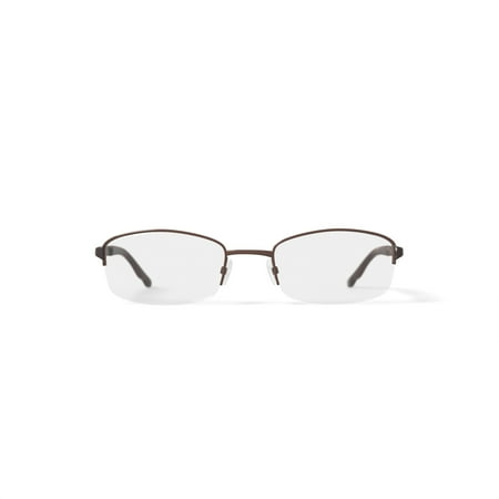 Oscar Women's OSL707 Oval Prescription Eyeglasses with Case, Brown