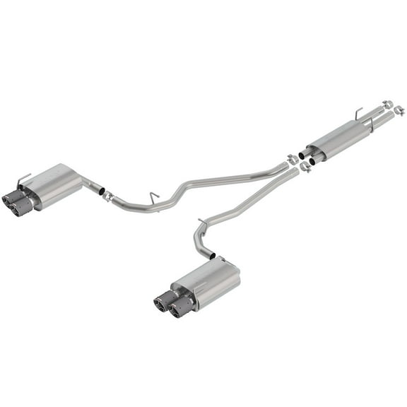 Borla 140820CF S-Type Cat-Back Exhaust System Fits 20-21 Aviator Explorer Fits select: 2020-2022 FORD EXPLORER, 2020-2022 LINCOLN AVIATOR