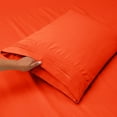 thumbnail image 3 of Clara Clark  Hotel Luxury 6 Piece Sheet Set - Super Soft Bedding Sheets & Pillowcases Twin - Orange, 3 of 5