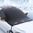 thumbnail image 3 of Magnetic Windshield Cover For Ice And Snow, Foldable Sun Protection Windproof Waterproof Car Windshield Cover Car Tarpaulin,hww, 3 of 5