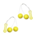 thumbnail image 1 of 2 piezas de bolas giratorias a mano, juguete para hacer ruido, hacer ruido, desarrollar habilidades motoras para niños, bolsa de regalo de P amarillo, 1 of 9