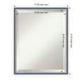 thumbnail image 6 of Amanti Art Theo Blue Narrow Beveled Wood Wall Mirror 21.25 x 17.25 in., 6 of 10