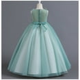 thumbnail image 4 of Ruyang Girls Elegant Formal Evening Dress Sleeveless Ruffle Tulle Tutu Princess Dresses High Waist Wedding Part𝐲 Dress, 4 of 9