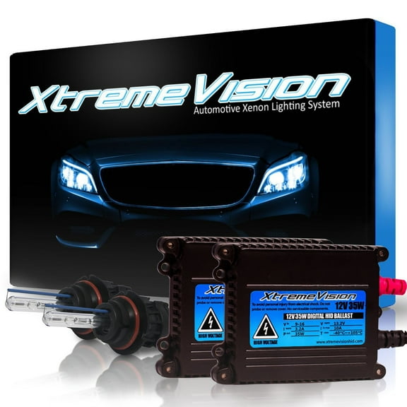 XtremeVision DC 35W HID Xenon Light Kit - Bi-Xenon 9004 10000K - Dark Blue