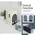 thumbnail image 2 of Unique Bargains Expandable Non-Skid Geometric Bookends With Compartments 2 Pcs Style A, 2 of 5