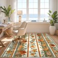 thumbnail image 3 of Design&I 8'x10' Washable Area Rug Funky Abstract Botanical Panel Striped Contemporary Decorative for Dining Room, Large Office, Lounge, Snag-Free, 3 of 7