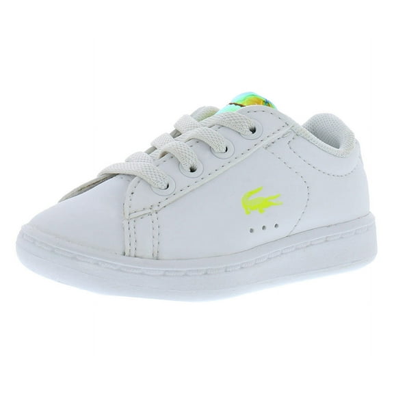 Lacoste Carnaby Evo Infant/Toddler Shoes Size 5, Color: White/Yellow