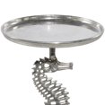 thumbnail image 5 of DecMode 16" x 29" Silver Aluminum Metal Pedestal Sea Horse Accent Table with Tray Top, 1-Piece, 5 of 10
