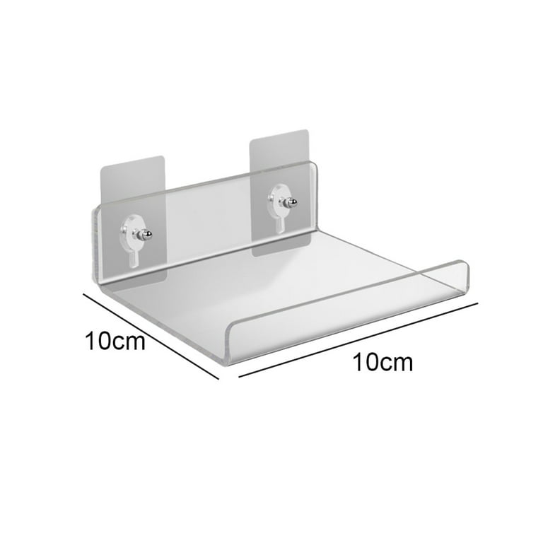 Small Adhesive Wall Shelves Acrylic Display Shelf Mini Floating