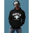 thumbnail image 2 of Seattle 88 Tennis Hoodie Men -Image by Shutterstock, Male x-Large, 2 of 4