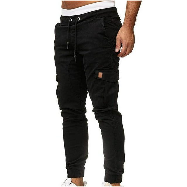Pantalon de Jogging pour Hommes avec Poches Hommes Été Mode Décontractée Court Cargo Sport Jogger Jogging Long Pantalon de Sport Pantalon Cargo pour Hommes avec Poches Pantalon de Jogging pour Hommes avec Poches