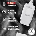 thumbnail image 4 of Sunbeam Electric Heated Throw Blanket Oversize Grey stone Microplush 4 Heat Settings, 4 of 13