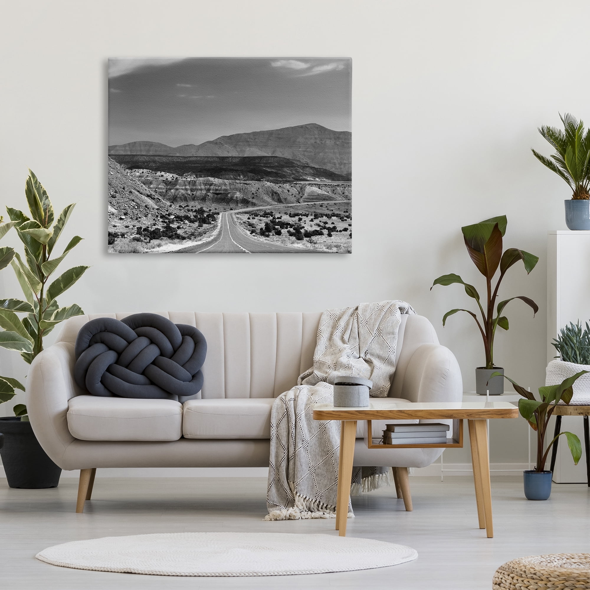 Stupell Industries Desert Canyon Road Landscape Photography Gallery Wrapped Canvas Art Print Wall Art, 48 x 36