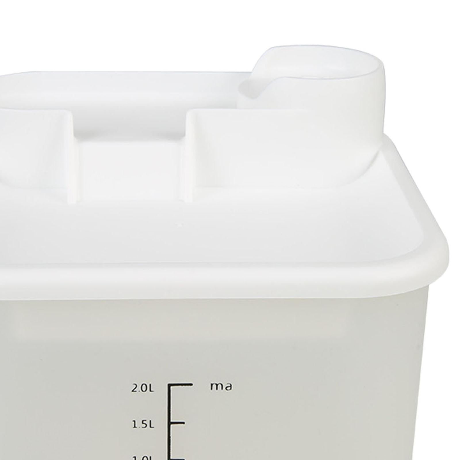 2L Cat Water Fountain, Low Noise Electric Pet Waterer, Indoor USB Powered, Cat Water Feeder with Filter, Cat Water Dispenser Automatic Drinking Bowl White