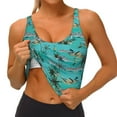 thumbnail image 3 of Yiaed Hawaii Palms Print Ladies Waistcoat Women Sports Vest Vest Sports Women Sports Top Yoga Vest for women-XX-Large, 3 of 8